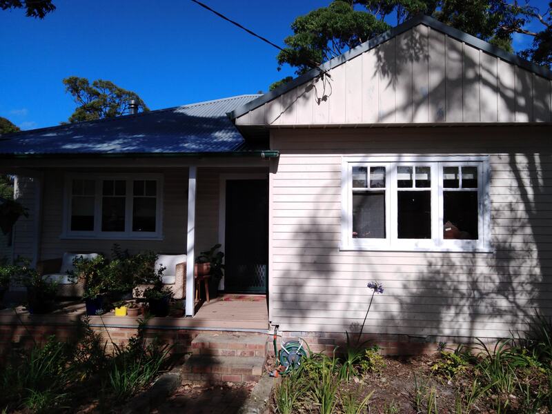 Front facade of a home at Lake Munmorah. 